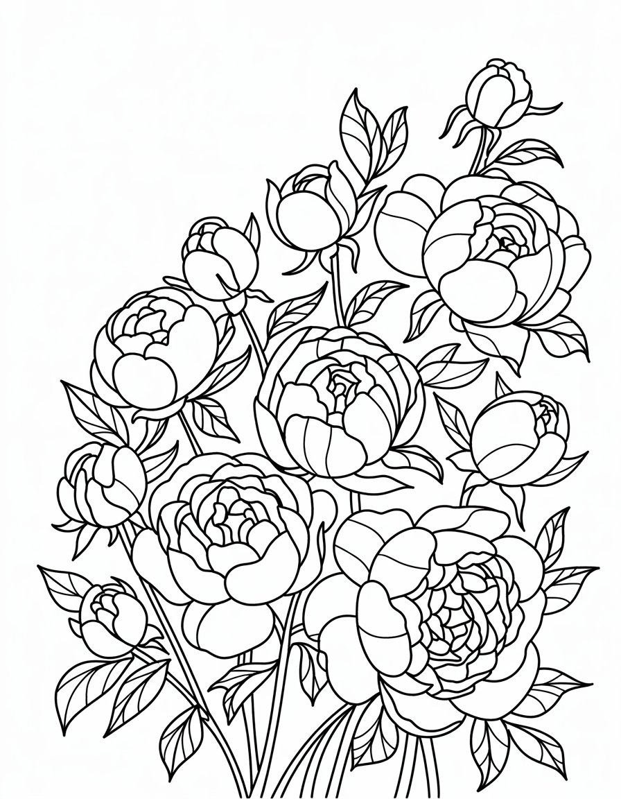 Peony and Rose Mix